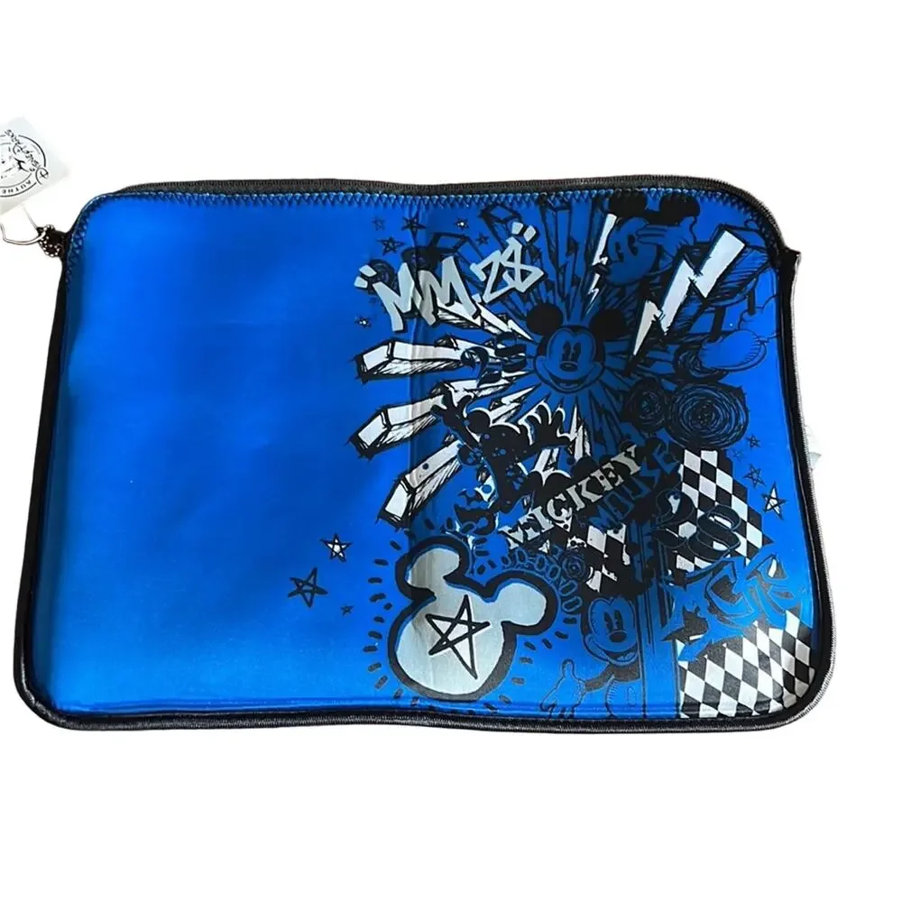 Walt Disney World Parks Graffiti Print Reversible Laptop Sleeve Case NWT